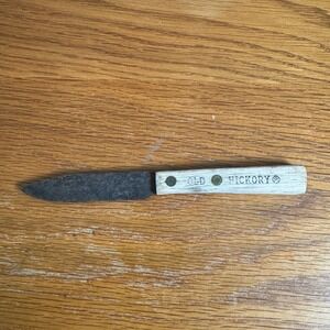 Vintage Old Hickory Ontario Knife Co Tru-Edge Paring Knife Carbon Steel USA